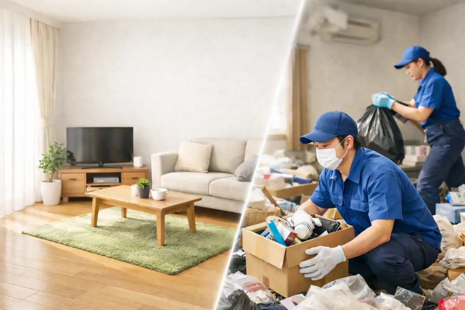 ゴミ屋敷・汚部屋片付け